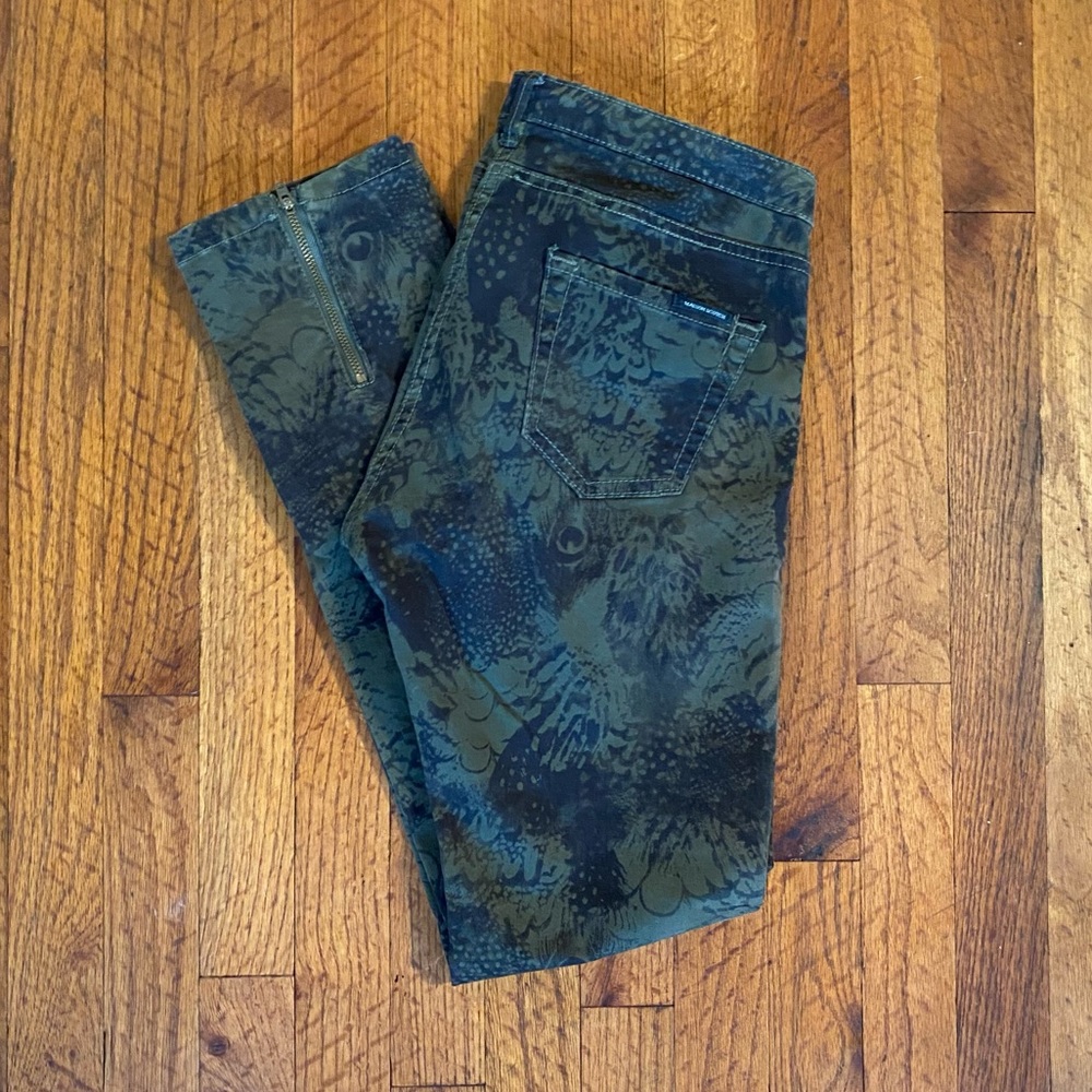Maison Scotch Peacock Print Pants